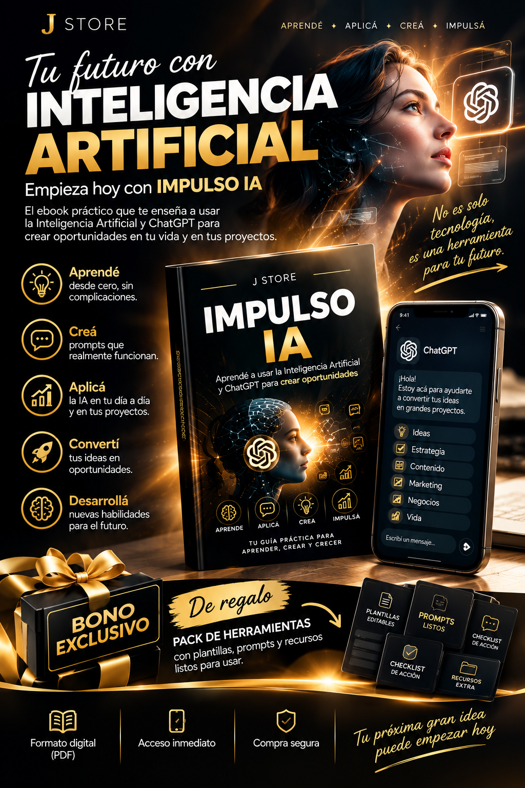 IMPULSO IA: Aprendé a usar la Inteligencia Artificial y ChatGPT para crear oportunidades